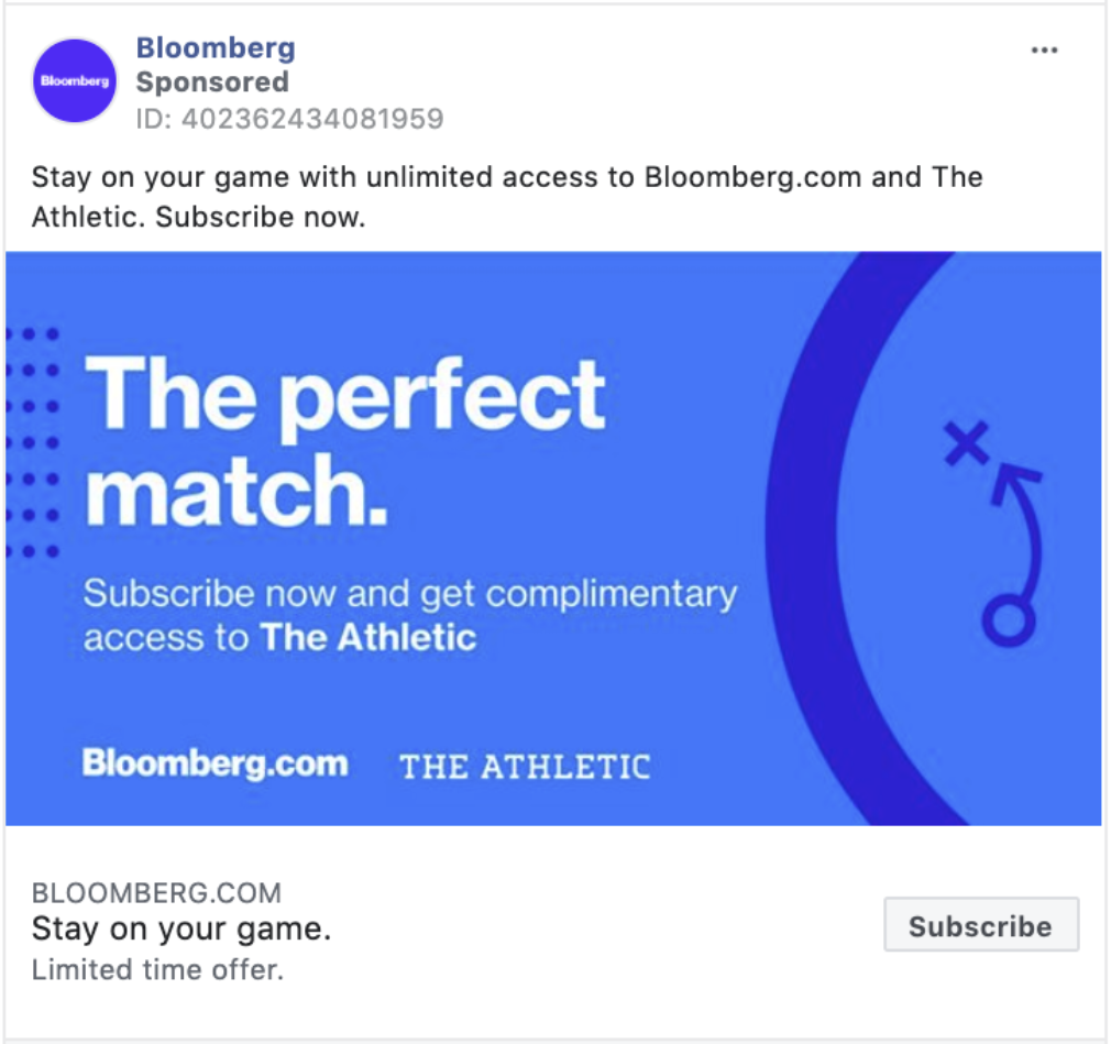 Bloomberg CTA: Subscribe